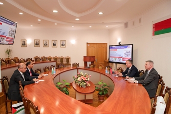 Возможности взаимодействия рассмотрели ректор БГМУ и глава дипломатического представительства Палестины в Беларуси