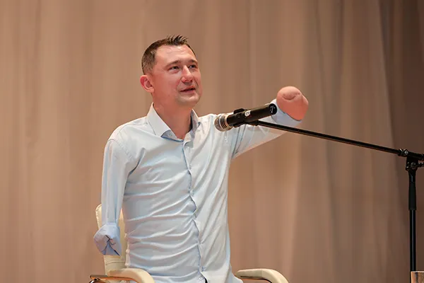 «Уроки мужества». Встреча студентов и сотрудников БГМУ с Алексеем Талаем