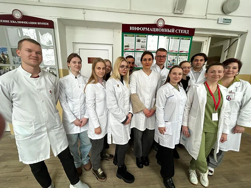 Студенты-кружковцы кафедры – участники зимней образовательной школы «Современные принципы медицинской реабилитации спортсменов» в Гродненском медуниверситете