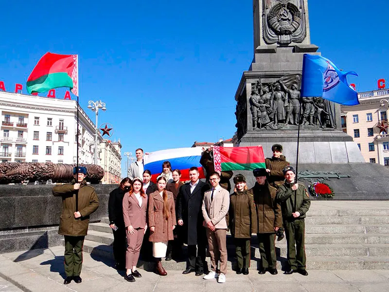 День единения Беларуси и России: Студенты БГМУ и БГАМ обсудили перспективы совместной деятельности