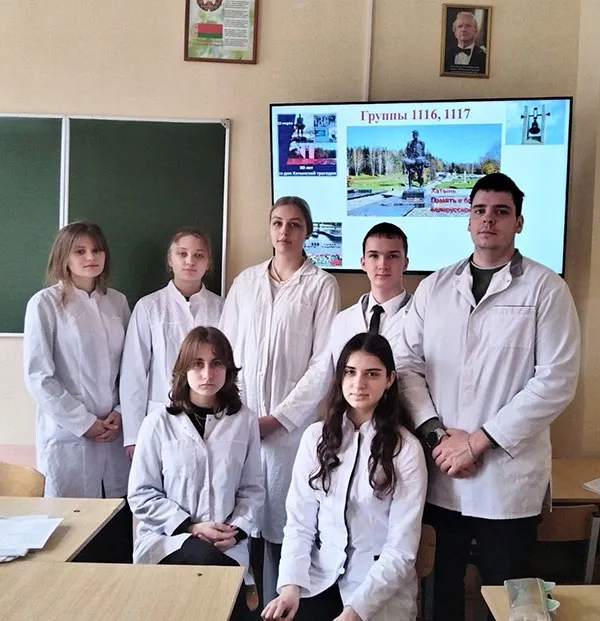 На кафедре общественного здоровья и здравоохранения состоялись информационные часы ко Дню памяти жертв трагедии в Хатыни