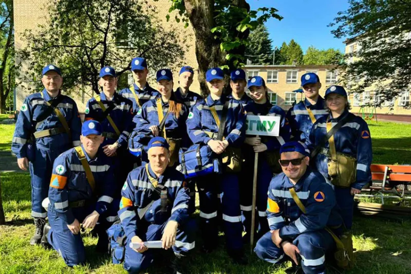 Сборная БГМУ приняла участие в соревнованиях санитарных дружин