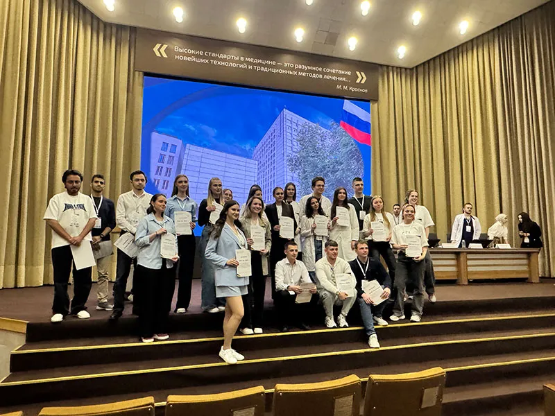 Команда БГМУ на II Международной студенческой олимпиаде по офтальмологии  ФГБНУ «НИИГБ им. М.М. Краснова» г. Москва