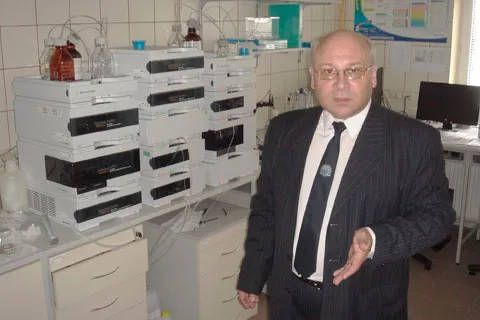 Координатор программы сотрудничества М.В.Гольцев в лаборатории кафедры химии лекарств факультета фармации Медицинского университета Белостока.