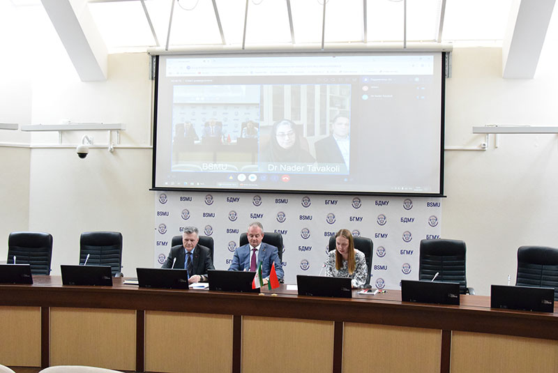 Онлайн-встреча БГМУ с Иранским университетом медицинских наук (IUMS) Онлайн-встреча БГМУ с Иранским университетом медицинских наук (IUMS)